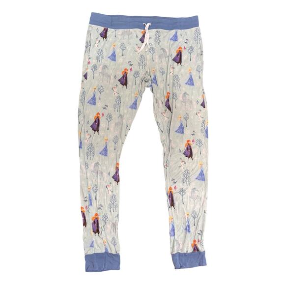 Little Sleepies Unisex Pajama Pants Olaf Frozen Elsa Anna Jogger Bamboo M Wmns - Picture 1 of 7
